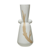 Stoneware Vase, Hand Panted